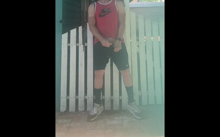 JockDad87: Быстрый камшот на улице от Jockdad87