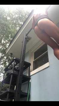 Workout of the Day- 5 X 4 Weighted Pull Ups Naked of Course