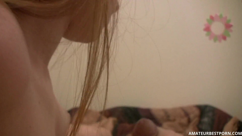 PurefilmsTv: Babe in stockings gettings hot cum on tits