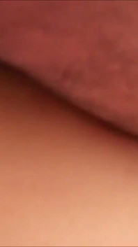 With the tip of his tongue he licks my hot cum