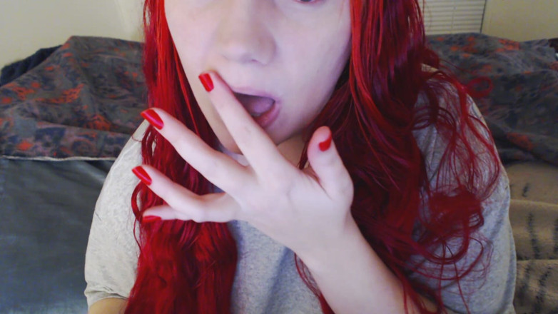 Scarlet Vixen: Rtěnka N ústa fetiš fialové rty