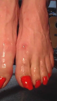 Piss Dripping off Toes