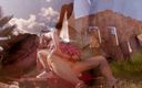 Hot Girlz: Wunderschönes teen-mädchen liebt gesichtsfick und anal im freien