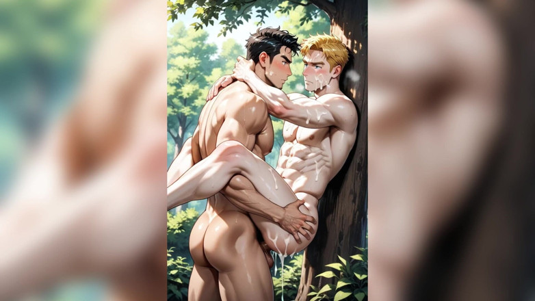 Bosss: 야외 게이 후장 섹스