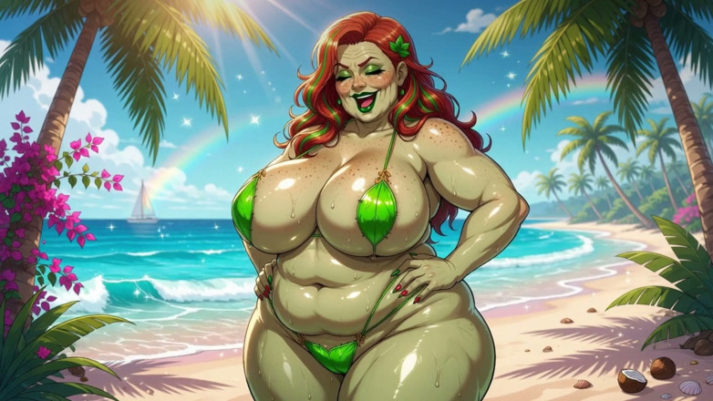Huge Boobs: Hulking Thick Babes at the Beach