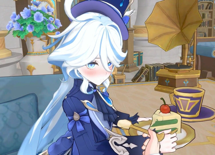 NSFWOtaku: Genshin impact - Furina X Aether gepassioneerde seks - 3D Hentai-animatie