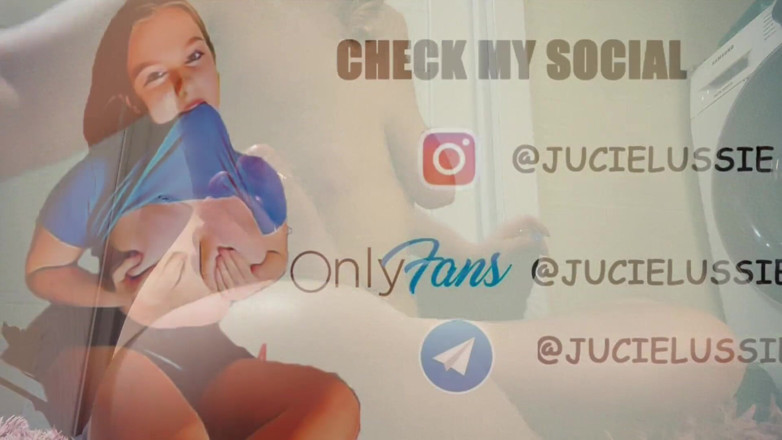 JuiceLussie: Лижу мои ступни и жестко мастурбирую