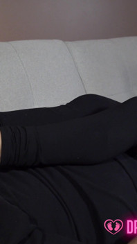 Shelby's Sockjob e Punheta em Meias Pretas Suadas - Dreamgirls em Meias