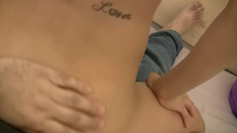 Injoy X: Asian teen with slim body grinds on stepdad's cock