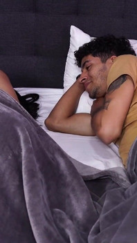Big Tits Stepmom Shares Bed with Me After the Trip and What a Good Decision!