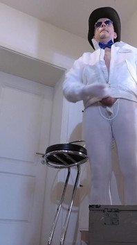 White Lycra White Sox Cum Shots Xl 1