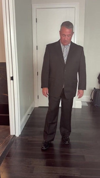 Daddy Comes Home in a Suit