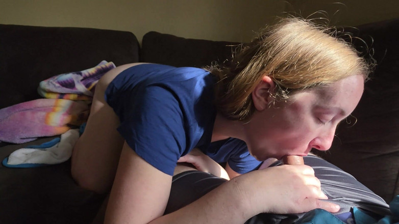 Mama_Foxx94: Couch Cowgirl Blowjob, Cock Riding, and a Mouth Full of...