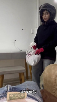 A Delivery Girl Goes to the Wrong Address and Ends up Getting Fucked by the Wrong Customer
