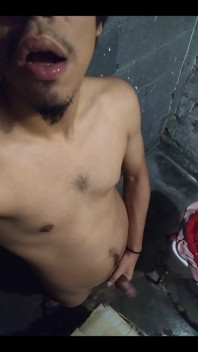 Latino Boy Masturbates in His Toilet