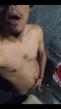 Latino Boy Masturbates in His Toilet