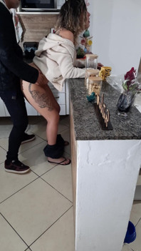 Stepdaughter Can't Even Rest While Having Breakfast.
