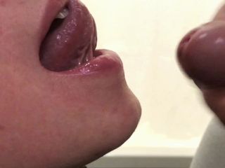 Anna & Emmett Shpilman: Crot sperma di mulut - close up