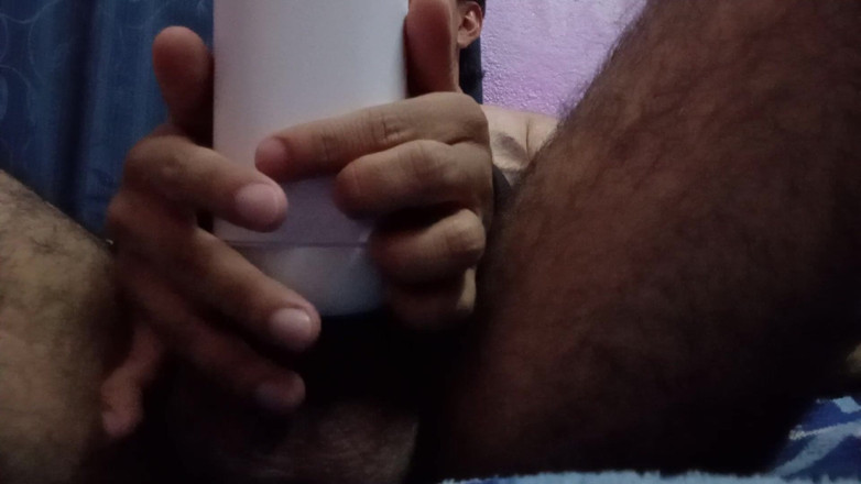 cry_santos: Tied up with a Sex Toy, Ejaculating 3 Times Nonstop.