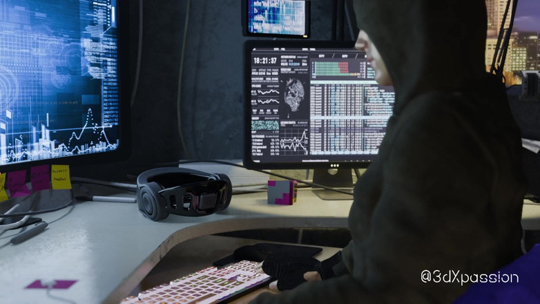 3dxpassion: Nexus 3 Rêves de Neon. Gorge profonde extrême. Sexe en cyberpunk...