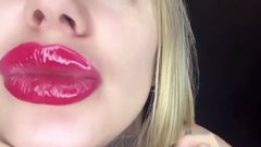 Goddess Misha Goldy: Denní oprava hladu po mých rtech! Část 17 síla mých rtů nad...
