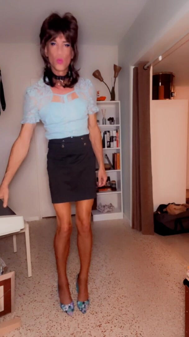 TVI Studios Val Parker: Valerie in Full Contrast Nylon Stockings