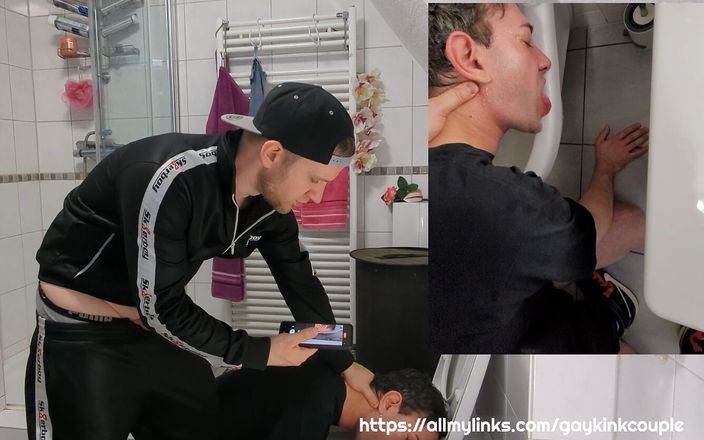 Gay Kink Couple: 为我的受虐狂撒尿