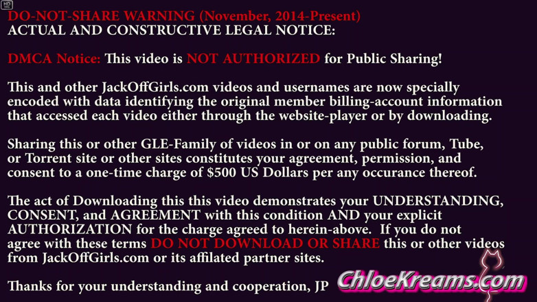 JackOffGirls: Phần 3 của 4 Chloekreams 18 tuổi từ 2 giờ rưỡi xuất tinh từ...
