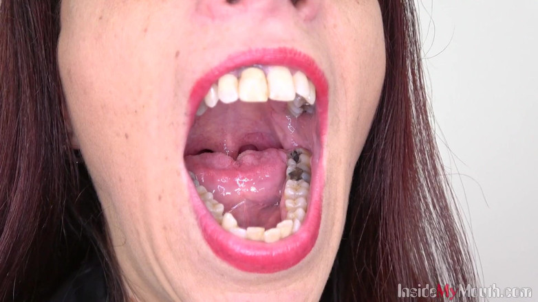 Inside My Mouth: Mund-fetisch-clip mit ali bordeaux fullhd - in meinem mund