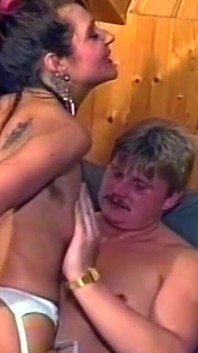 Mature Slut Double Stuffed with Throbbing Cock and Dildo