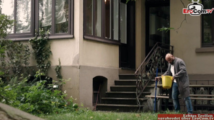 EroCom: Horny German MILF gets all her holes fucked