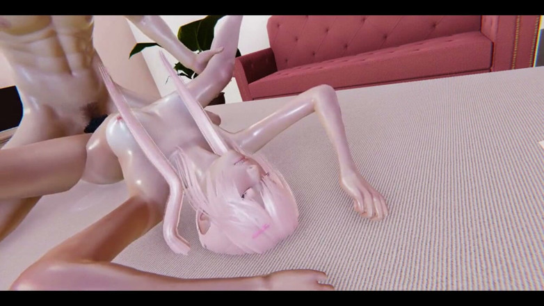 HentaiTubes: Hentai - syté růžové touhy - zpustošení a plnění sexy růžovovlasé dívky...