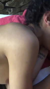 Horny babe Aileen 19 fucked by the masseur