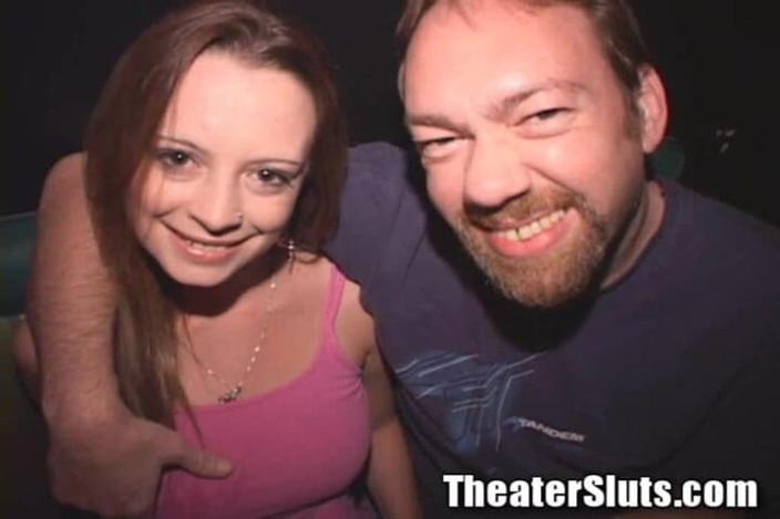 Theater Sluts: Anal Teen Pretty Girl Gangfucked in Porno Theater Ass Fucking...