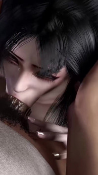 3D Horny Slut Cosplay Babe Teasing the Stranger to Got Her Mouth