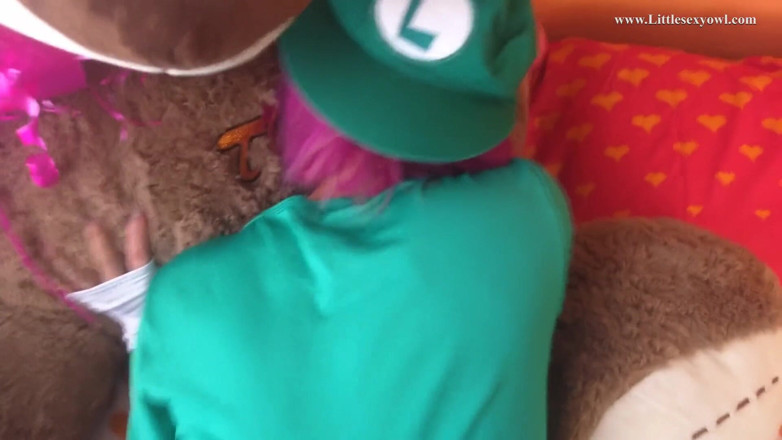 Littlesexyowl: Innocent teen cosplay girl, my stepsister greets me with a...