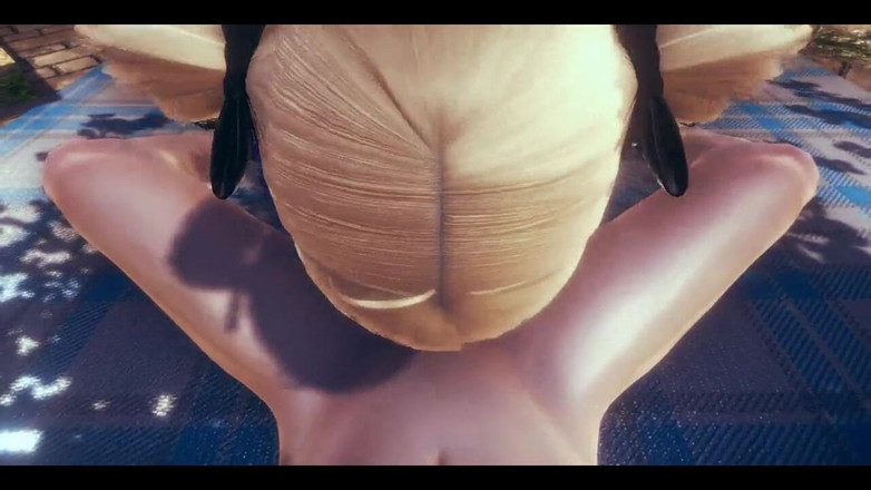 HentaiTubes: Genshin impact Hentai - pov Fischl pompino e sborrata in faccia -...