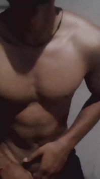 A Muscular Teen Boy Show His Body