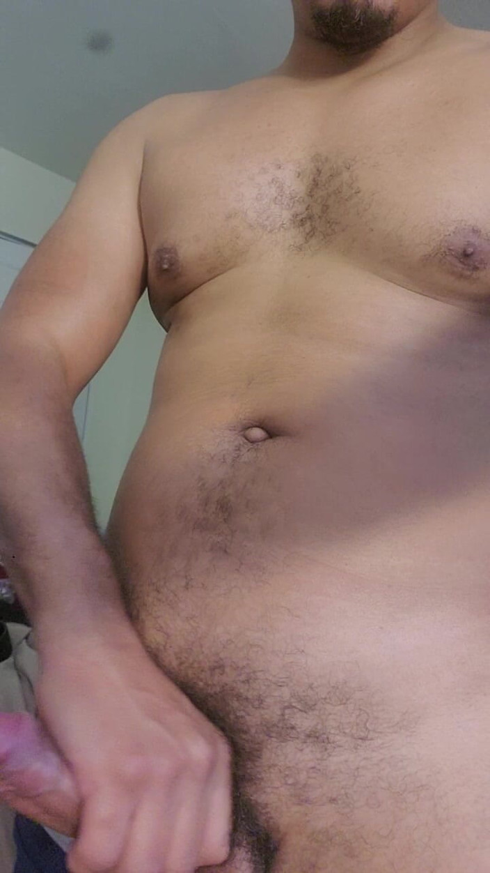 Browndicksavior: Stroking My Cock Before Work Need to Cum so Bad