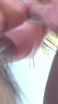Mature Brunette MILF Sucks Cock and Gets Facial