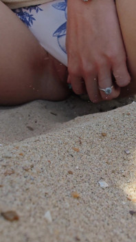 Peeing on the Beach