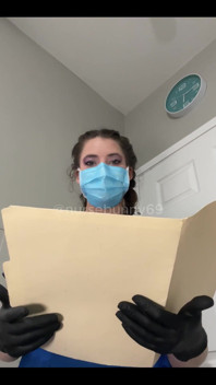 POV Dental Exam Blue Scrubs to Topless