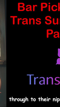 Kejutan zakar transeksual Bar Hookup - bahagian 3