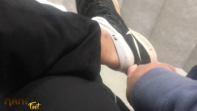 Manlyfoot: 祝福我的棉袜 - 医院访问 - 干燥的冬季脚需要润滑 - manlyfoot