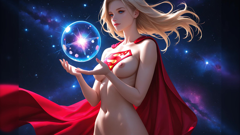 LustRender: Slideshow de Brilhonder: Nude Cosmic Guardian Crystal Touch - Ai Video