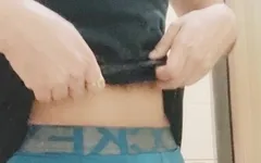 Одна в бане