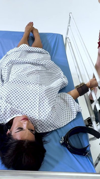 Latex Medical Play: Latina in Restraints, Gagged and Made to Orgasm (4k + Bts)