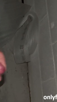 Jacking off in My Work Garage