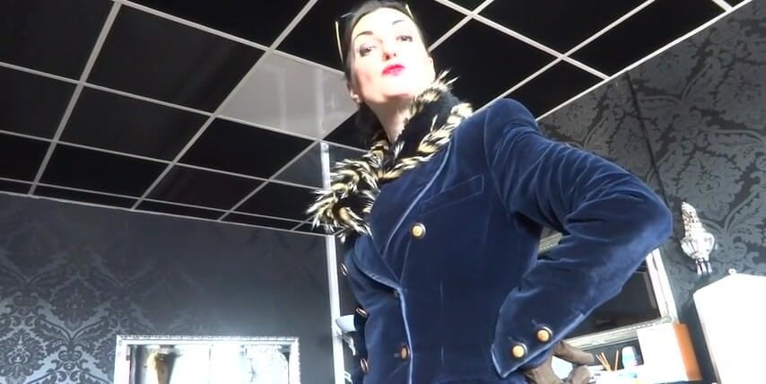 Lady Victoria Valente: Cum on my riding boots boy and whinny for me!