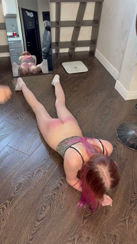 Spanking in Front of a Mirror